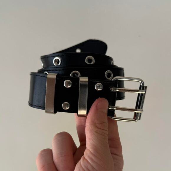 Vintage Black Western Cowboy Boho Belt Single Stitch Unisex - Picture 5 of 10